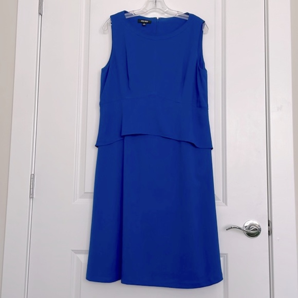 Nine West royal blue sleeveless fit-and-flare dress - NWOT